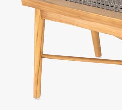 Chrissy 57&quot; Teak Outdoor Dining Bench