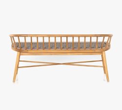 Chrissy 57&quot; Teak Outdoor Dining Bench