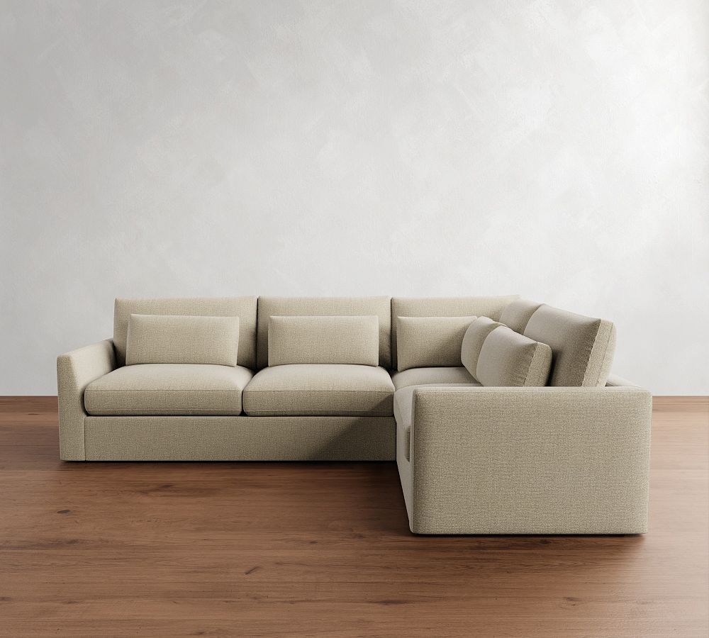 Westwood Fin Arm Deep Seat 3-Piece Sectional (122&quot;)