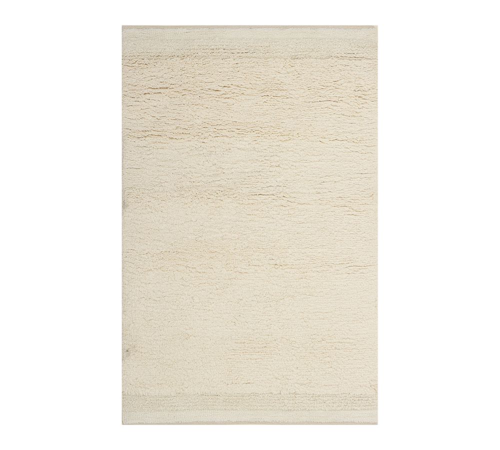 Channeled New Zealand Wool Shag Rug