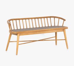 Chrissy 57&quot; Teak Outdoor Dining Bench