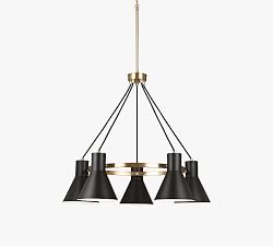 Rusty 5-Light Metal Chandelier (29&quot;)