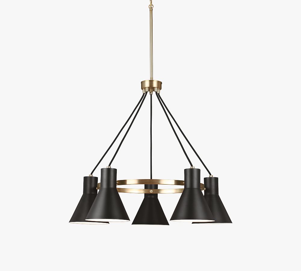 Rusty 5-Light Metal Chandelier (29&quot;)