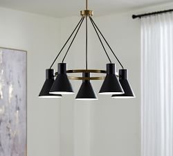 Rusty 5-Light Metal Chandelier (29&quot;)