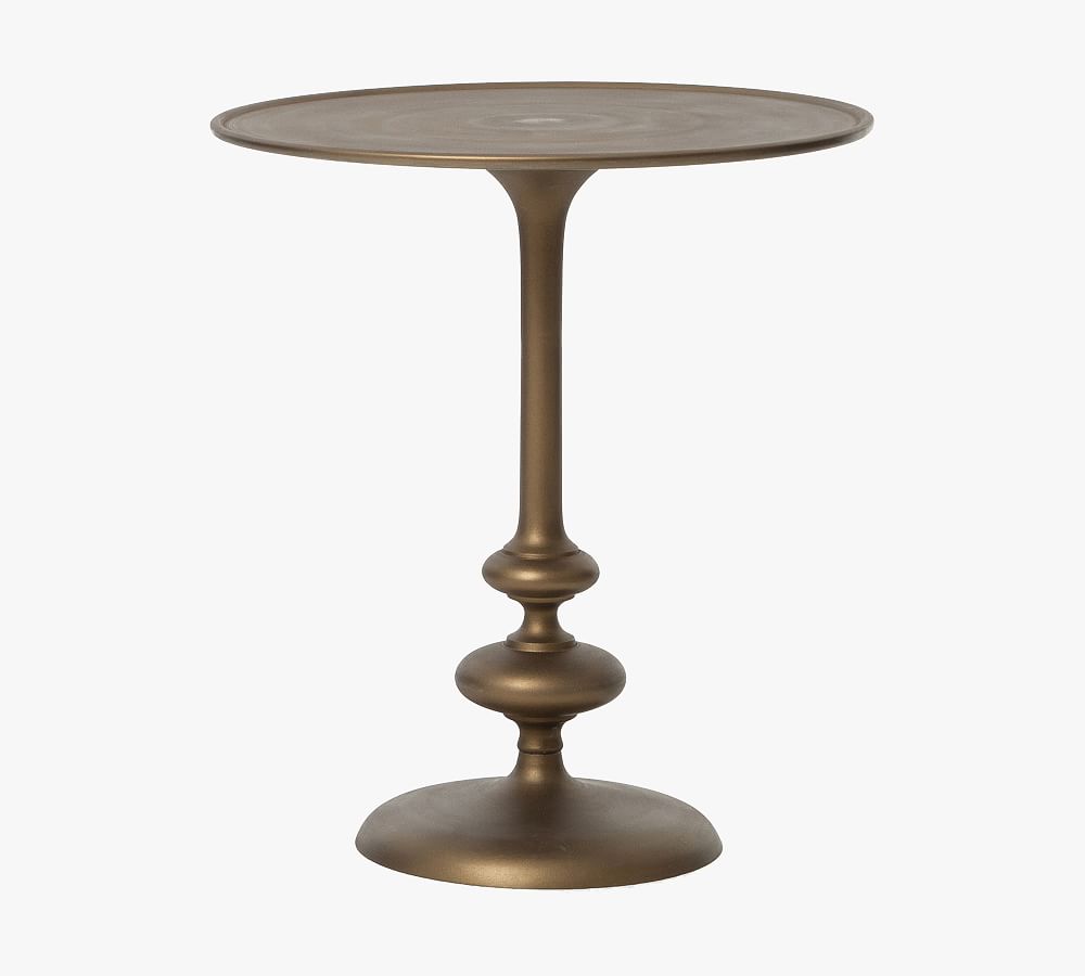 Sawyer Round Metal End Table
