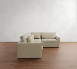 Westwood Fin Arm Deep Seat 3-Piece Sectional (122&quot;)