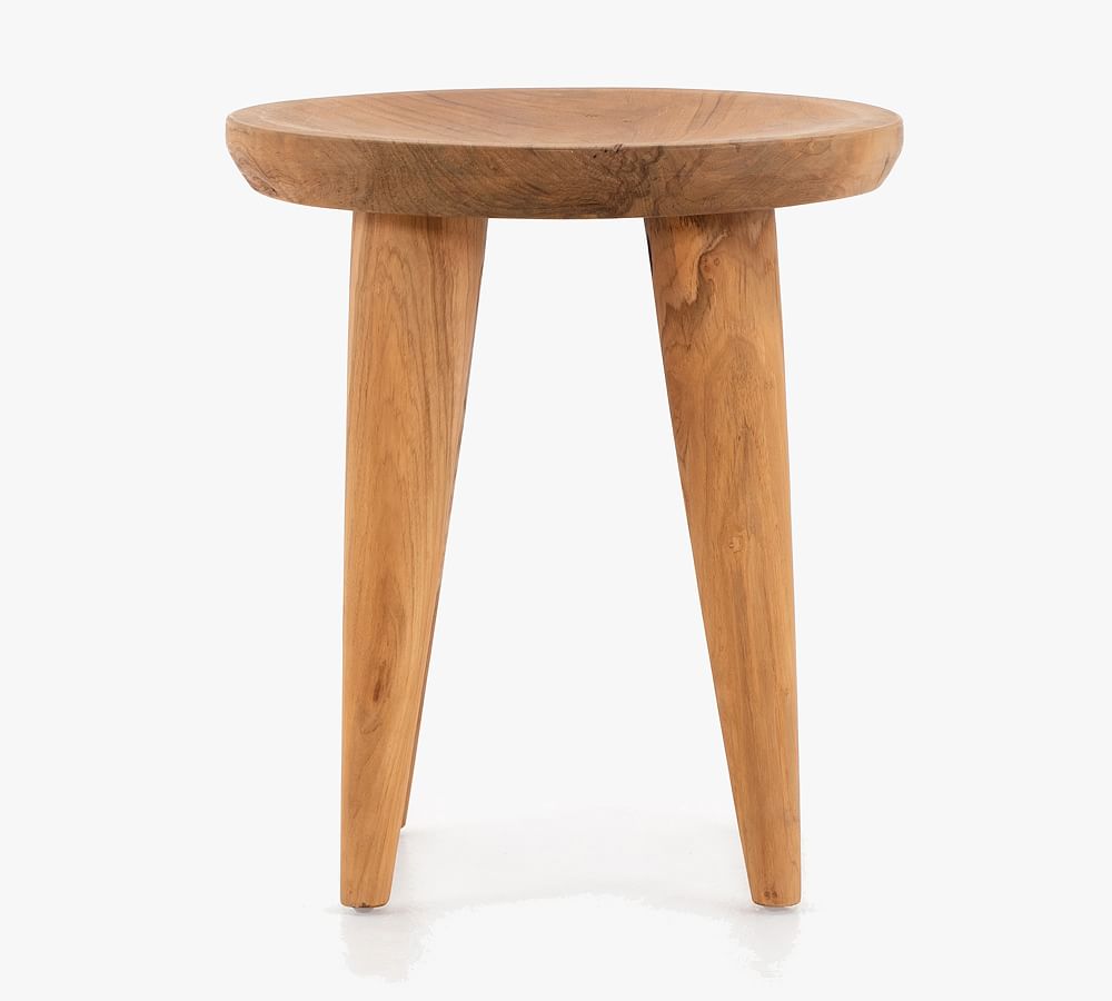 Zander Teak Round Outdoor End Table (18&quot;)