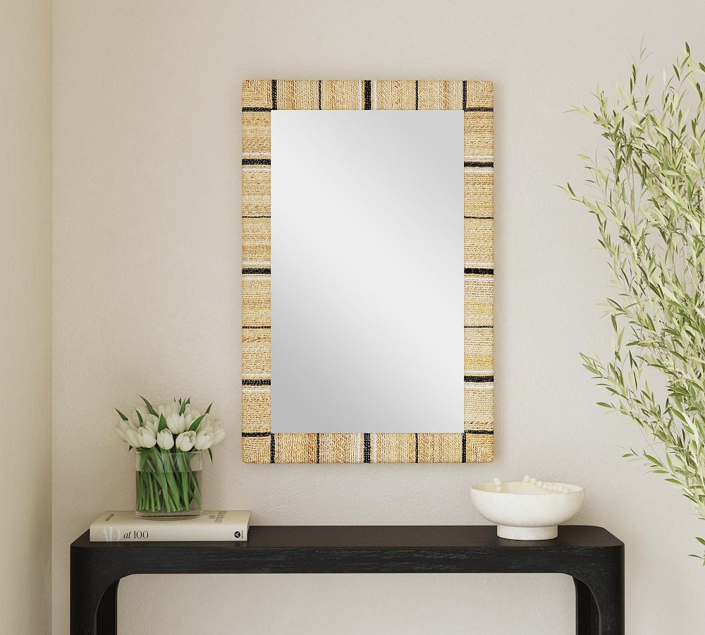 Sayulita Seagrass Rectangular Wall Mirror