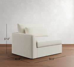 Build Your Own Westwood Fin Arm Deep Seat Slipcovered Sectional