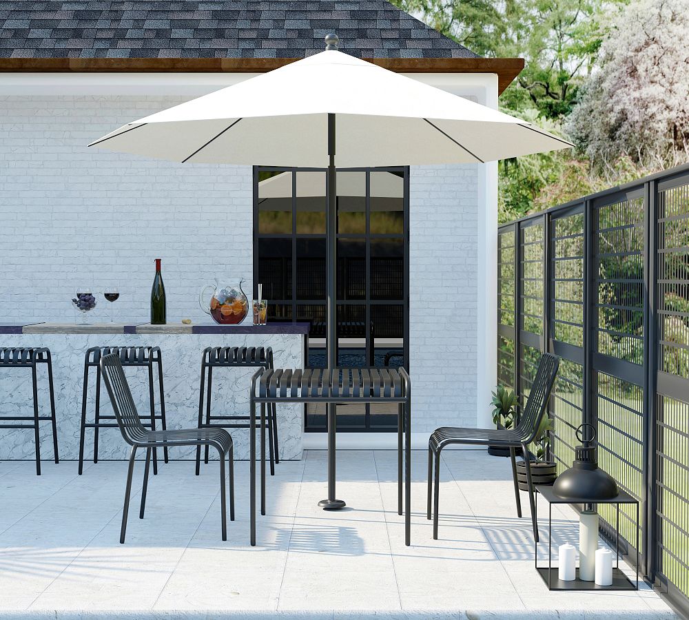 Kaylin Metal Stackable Outdoor Side Chairs - Set of 2