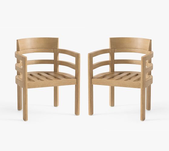 Woodside Outdoor Dining Armchair, Set of 2