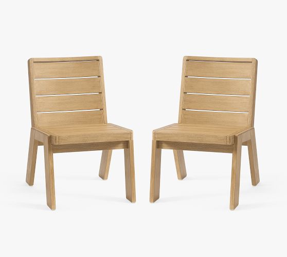 Modern Farmhouse Outdoor Dining & Armchairs, Set of 2