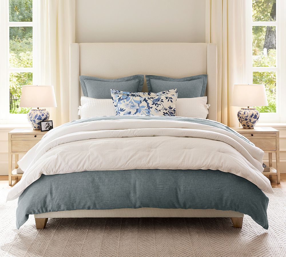 Harper Non-Tufted Upholstered Bed - Quick Ship