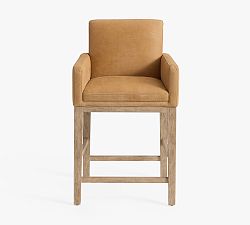 Jake Leather Stool