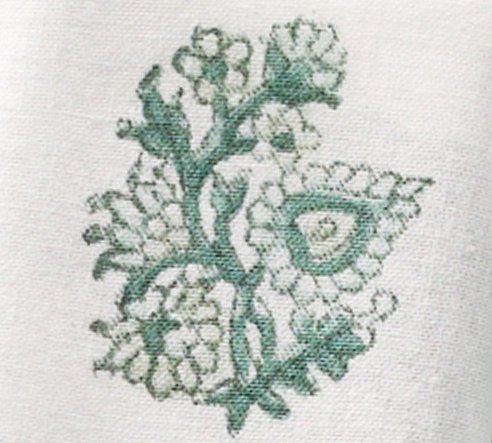 Sophia Floral Block Print Cotton Napkins - Set of 4