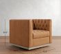 Edgewood Leather Swivel Chair