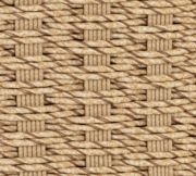 Natural Woven Rattan Dining Chair with Cream Cushions