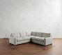 PB Comfort Modern Square Arm 3-Piece L-Shaped Sectional (106&quot;)