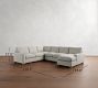 PB Comfort Modern Square Arm L-Shaped Chaise Sectional (134&quot;)