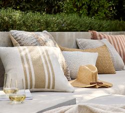 Atkins Woven Lumbar Outdoor Pillow
