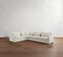 Westwood Fin Arm Deep Seat Slipcovered 4-Piece Curved Wedge Sectional (156&quot;)