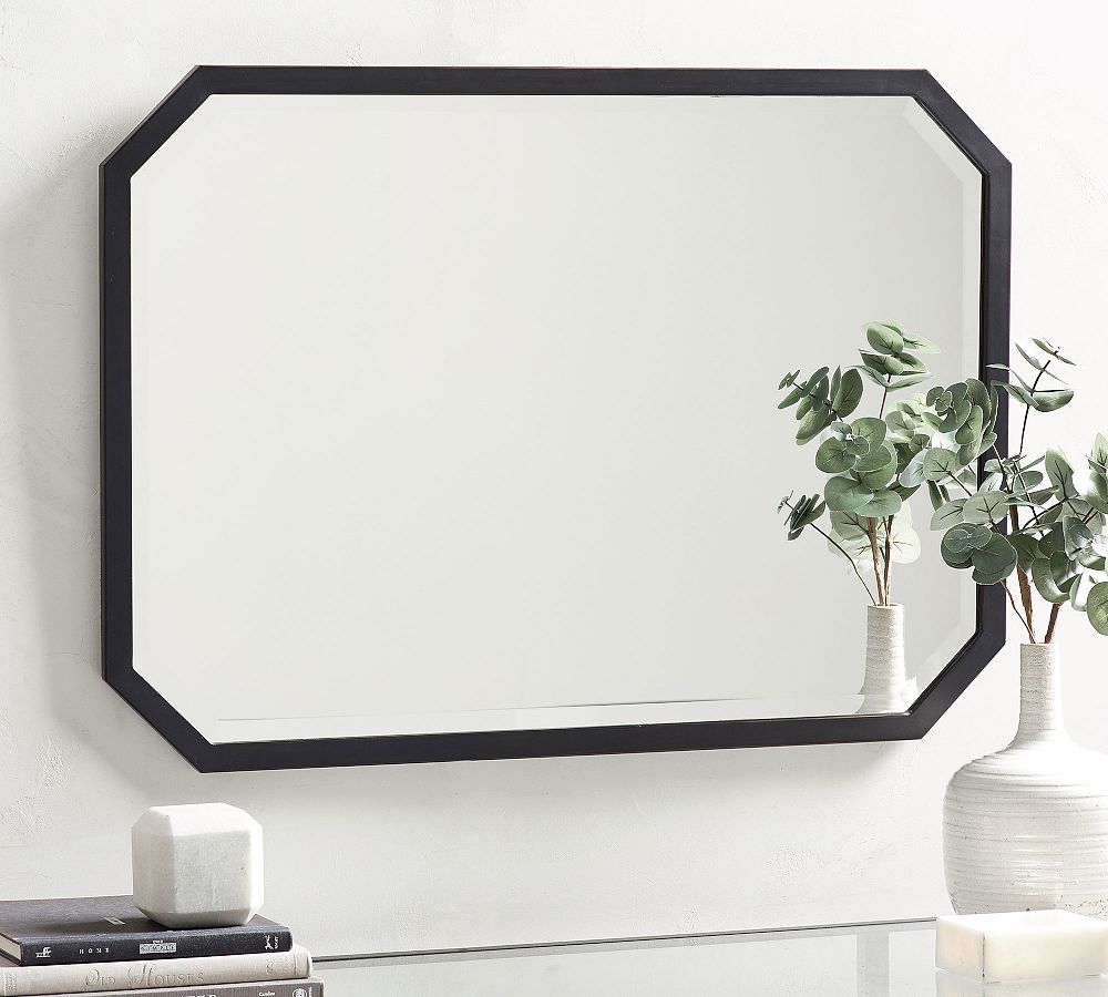Boundary Bronze Frame Octagon Wall Mirror