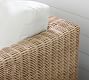 Huntington Wicker Square Arm Outdoor Lounge Chair