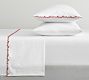 Merry Christmas Embroidered Percale Sheet Set