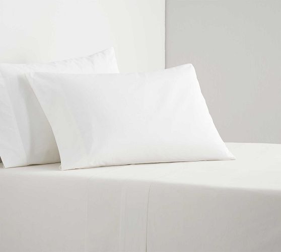 Spencer Washed Organic Cotton Solid Sheets Pottery Barn