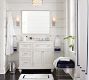 Morgan Banded Organic Shower Curtain