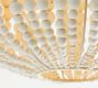 Bristol Wood Bead Flush Mount (15&quot;)
