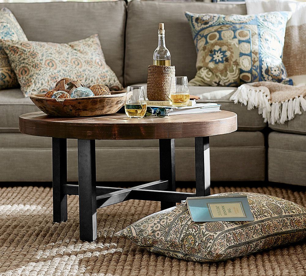 Griffin Round Reclaimed Wood Coffee Table