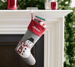 Holiday Icons Crewel Stockings