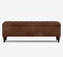 Lorraine Tufted Leather Queen Storage Bench (58&quot;)