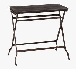 Carter Rectangular Metal Folding Tray Table (23&quot;)