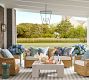 Pomona Concrete Chunky Leg Square Outdoor Coffee Table (40&quot;)