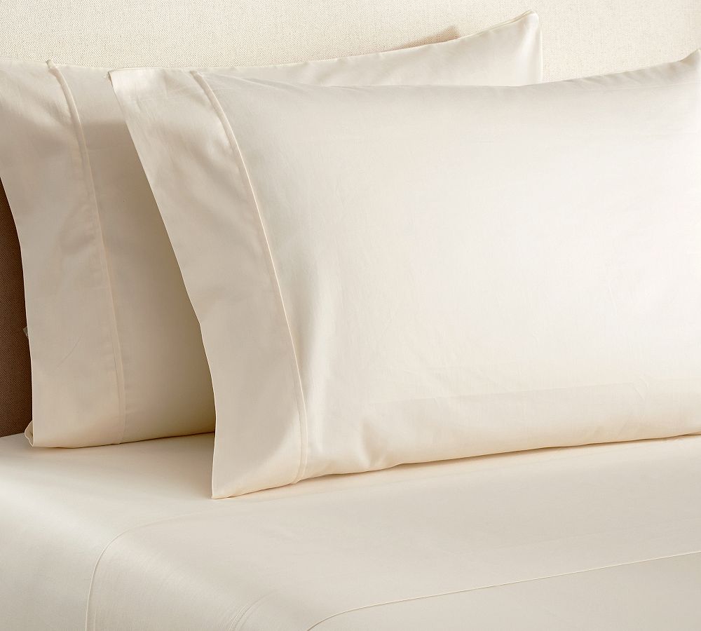 PB Essential 300-Thread-Count Flat Cotton Sheet - Ivory