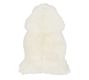 Sheepskin Rug, Ivory, 2' x 3'