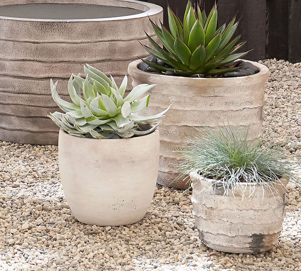 Artisan Hand Painted Terracotta Outdoor Planters