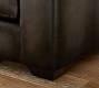 Big Sur Square Arm Leather Chaise Sectional (114&quot;&ndash;156&quot;)