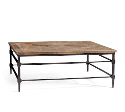 Parquet Square Reclaimed Wood Coffee Table (46&quot;)