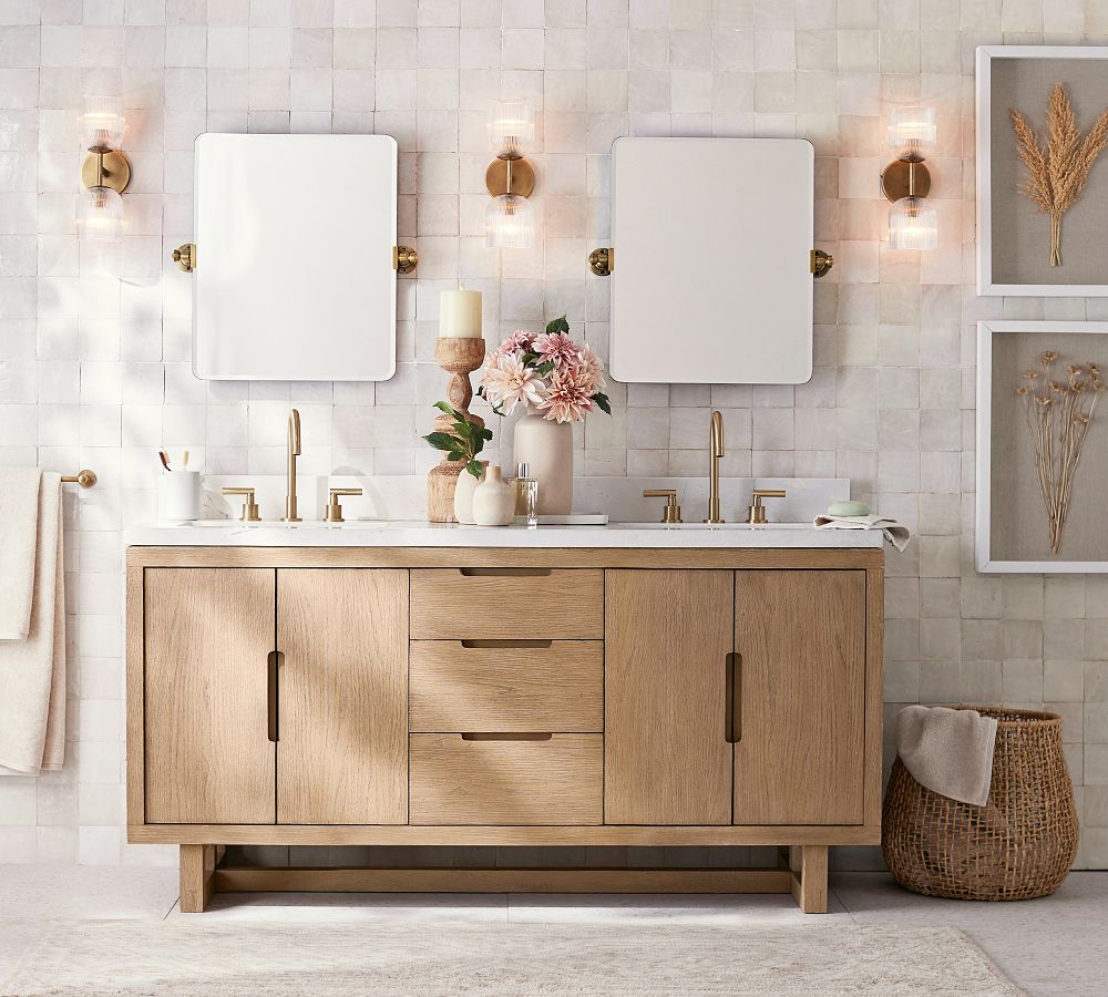 Open Box: Portola 65&quot; Double Sink Vanity