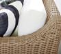 Huntington Wicker Slope Arm Outdoor Lounge Chair