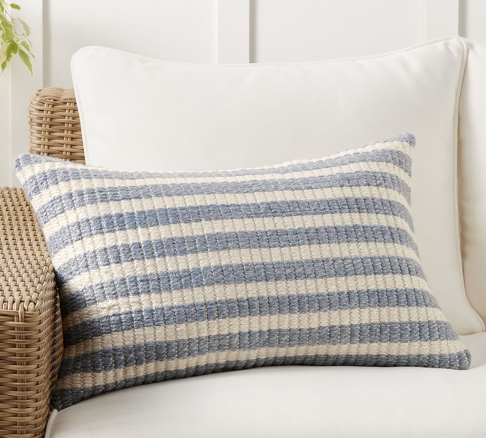Luke Striped Outdoor Lumbar Pillow