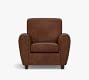 Manhattan Square Arm Leather Chair