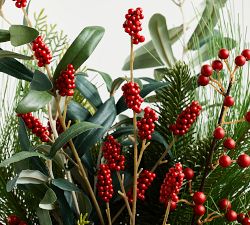 Faux Pine &amp; Cedar Composed Arrangement