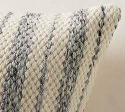 Truitt Striped Handknit Outdoor Pillow