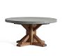 Abbott Concrete &amp; Acacia Round Outdoor Coffee Table (36&quot;)