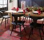 Heritage Farmhouse Turned Leg Extending Dining Table