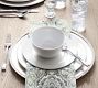 Caterer's Box Rim Porcelain Dinner Plates - Set of 12